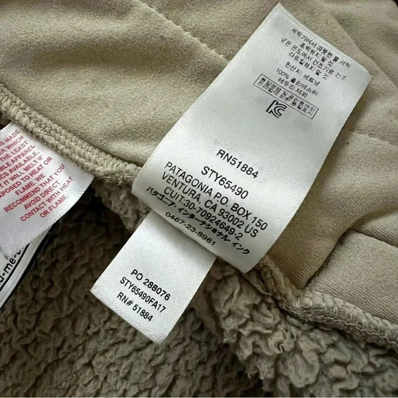 Patagonia Girls Los Gatos Vest Khaki Fleece Sz XL 14 Polyester Sty65490, - Picture 5 of 16